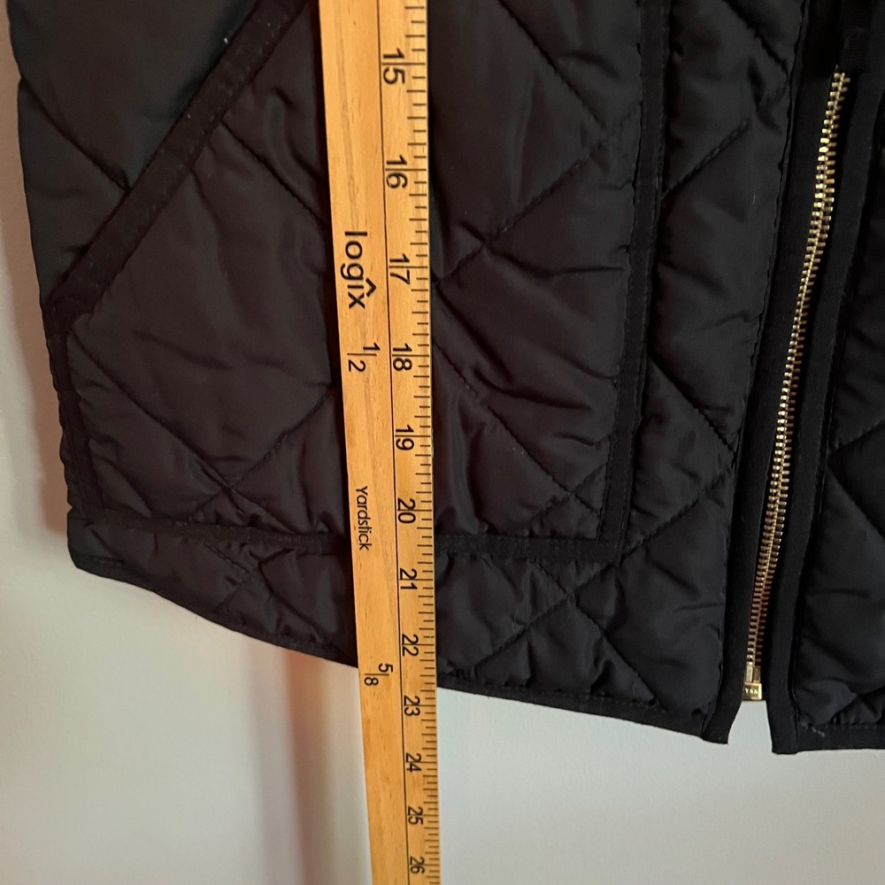 J.Crew Mercantile Womens Black Quilted Excursion Vest G7529 Small - Picture 6 of 7